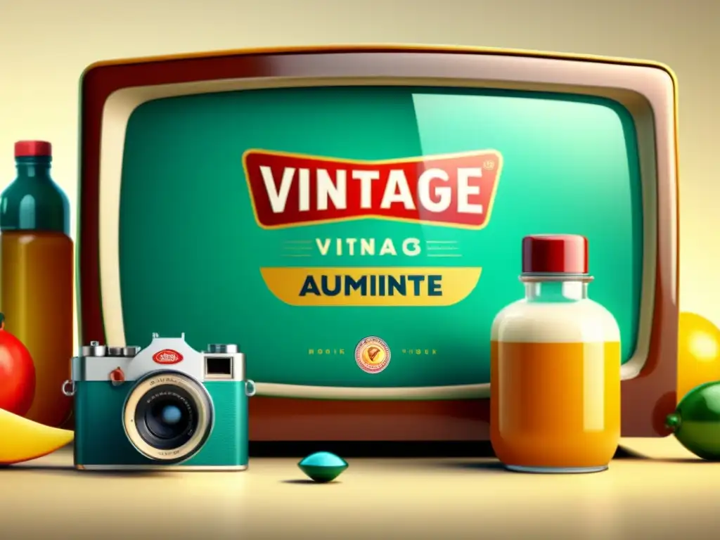 Animaciones para captar atención en redes: Anuncio animado vintage con ilustraciones coloridas de productos y efectos dinámicos