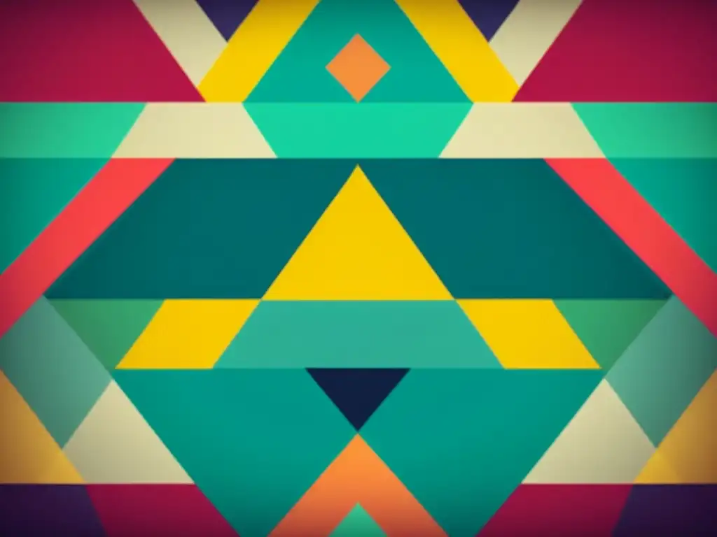 Animaciones de patrones en Motion Graphics: Intrincados diseños geométricos con colores vibrantes y estética vintage, evocando nostalgia y modernidad