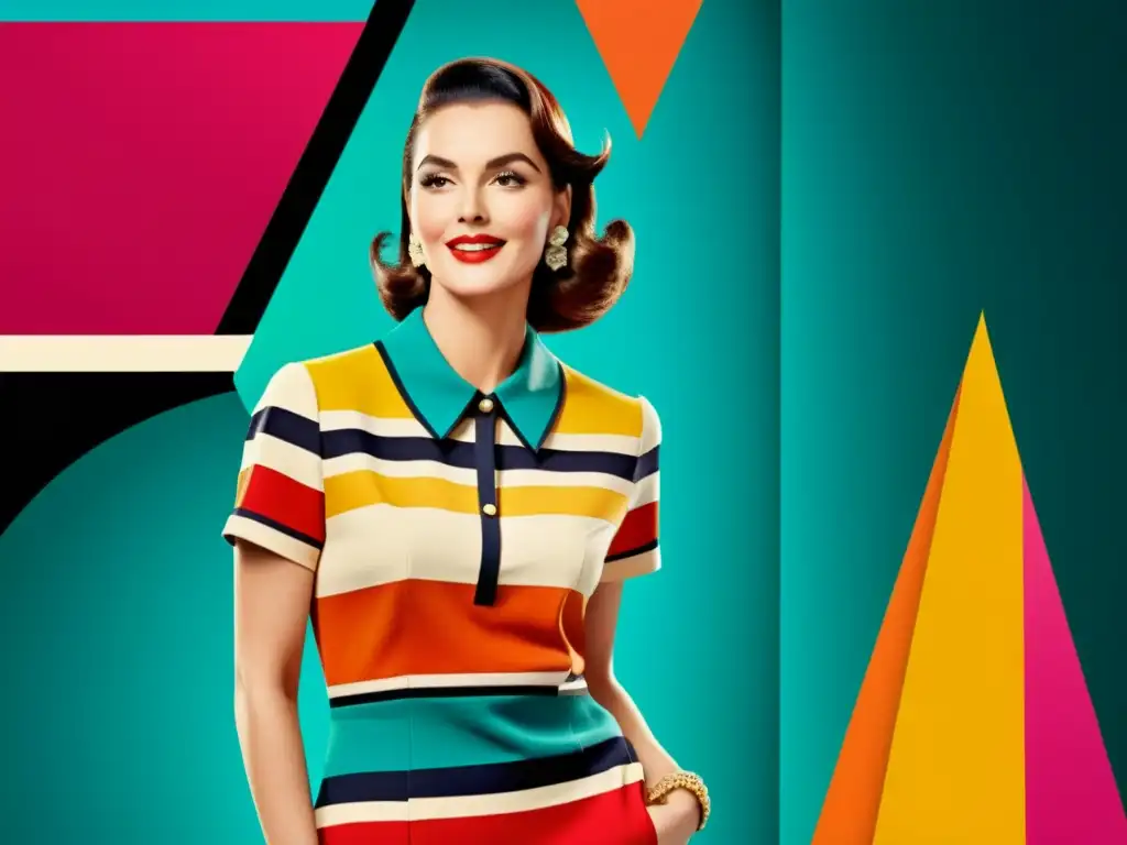 Anuncio vintage con diseño moderno y colores vibrantes