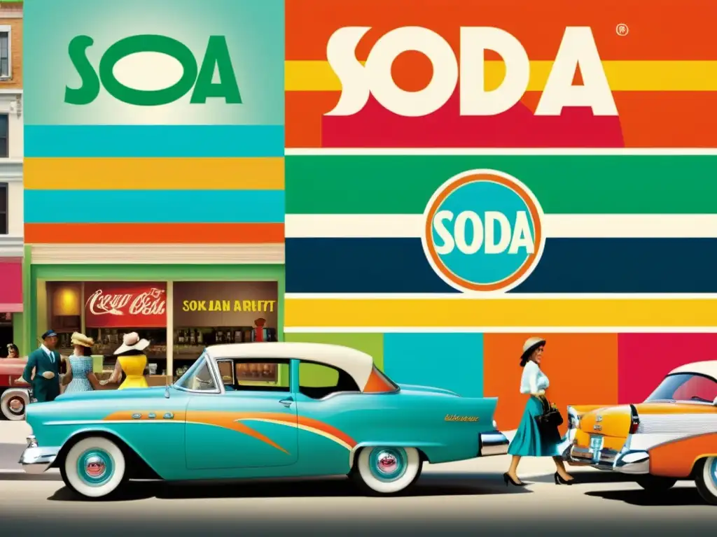 Anuncio vintage de refresco con impacto subliminal