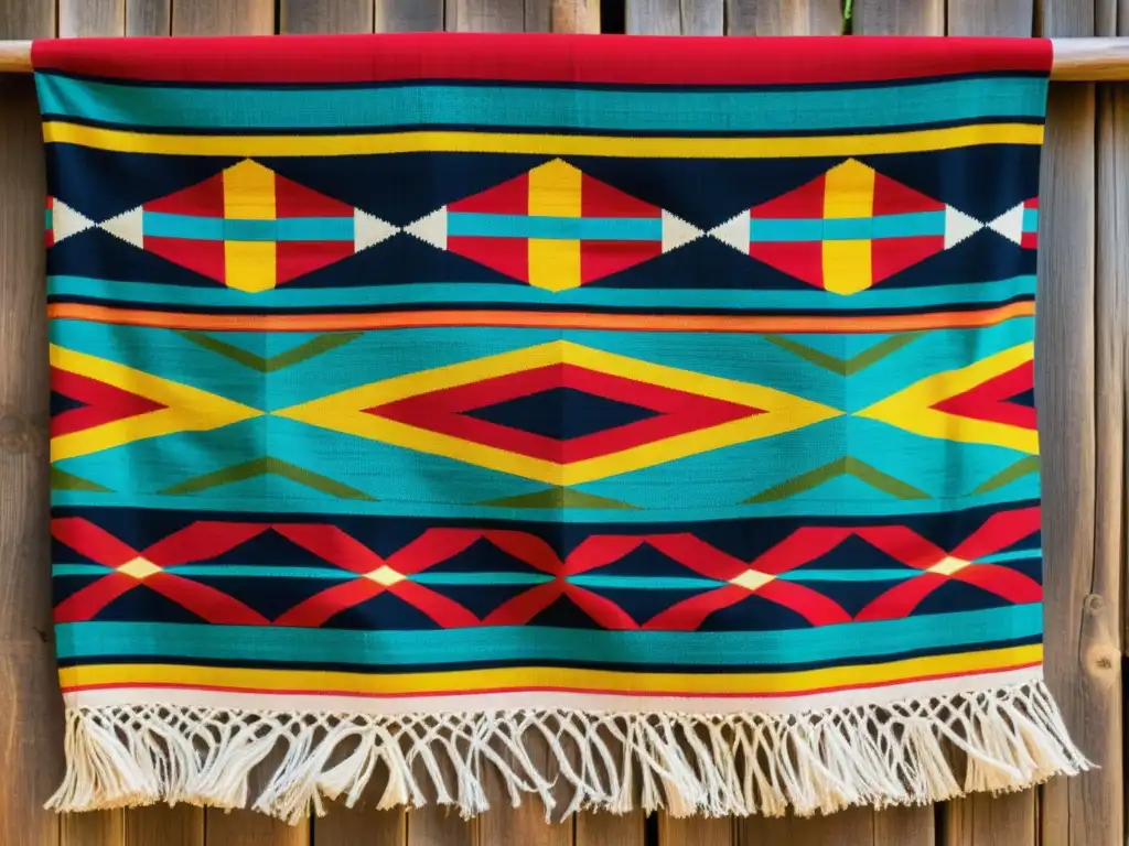 Arte folclórico ecuatoriano: diseño y patrones de textiles tradicionales con colores vibrantes y símbolos culturales