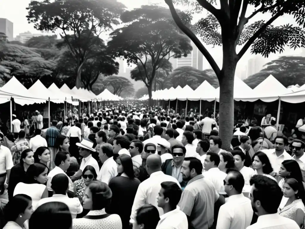 Una bulliciosa feria de arte al aire libre en Medellín, Colombia, llena de creatividad, comunidad y celebración visual