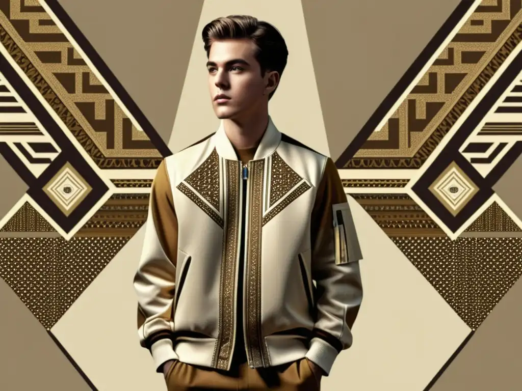 Creación de patrones artísticos con programación: Intrincadas geometrías en tonos sepia evocan nostalgia y fusionan arte y tecnología