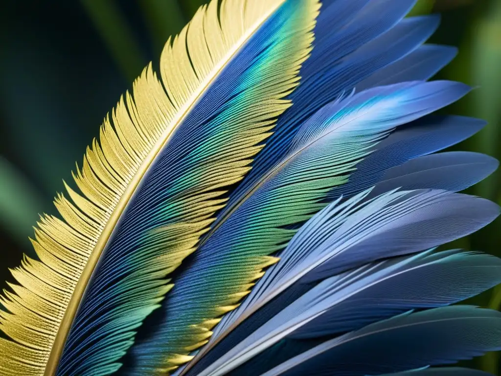 Detallado patrón de plumas en ala de ave migratoria, evocando patrones estelares en constelaciones de aves