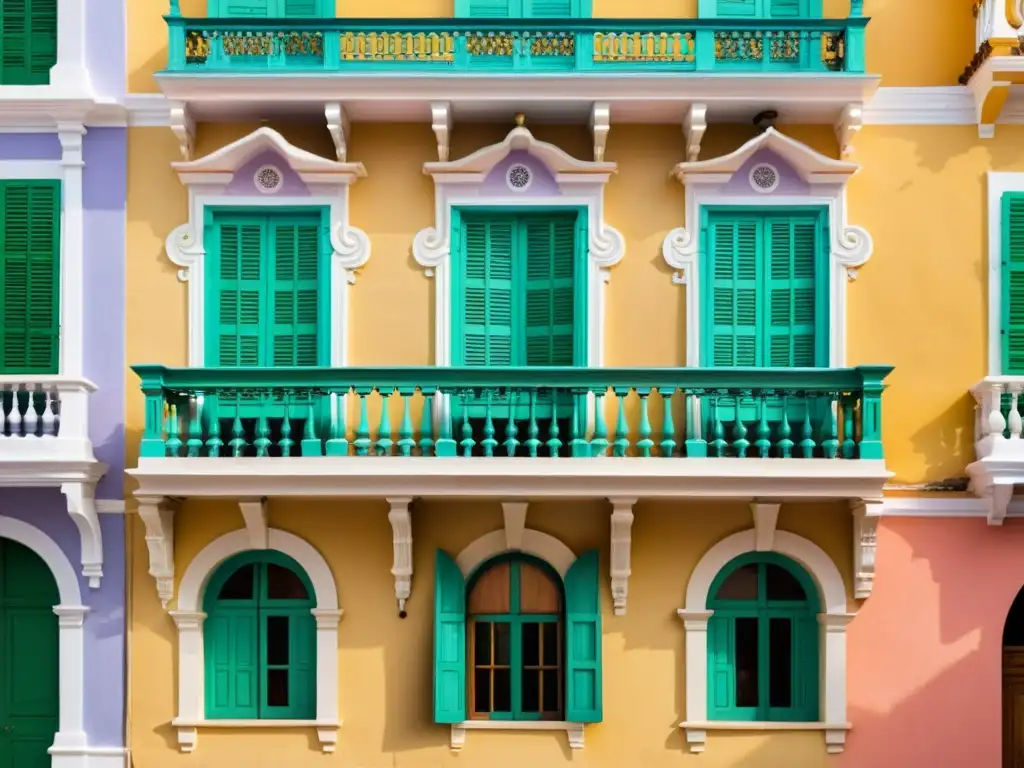 Detalle vintage de fachada colonial en Cartagena, resaltando los patrones arquitectura colonial Cartagena y su rica historia