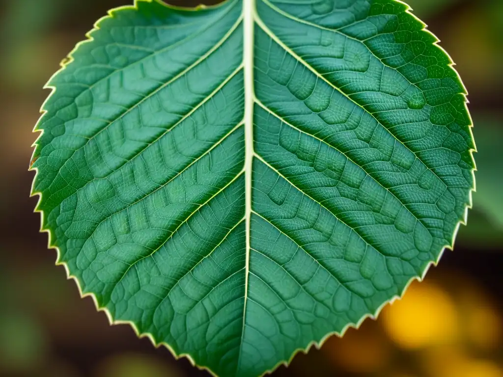 Detalles de hoja con patrones y texturas, inspiración en la belleza natural y diseño de vida sostenible en un mundo orgánico