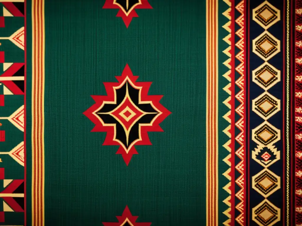 Detalles ricos y coloridos de patrones tradicionales en realidad aumentada, iluminados con cálida nostalgia