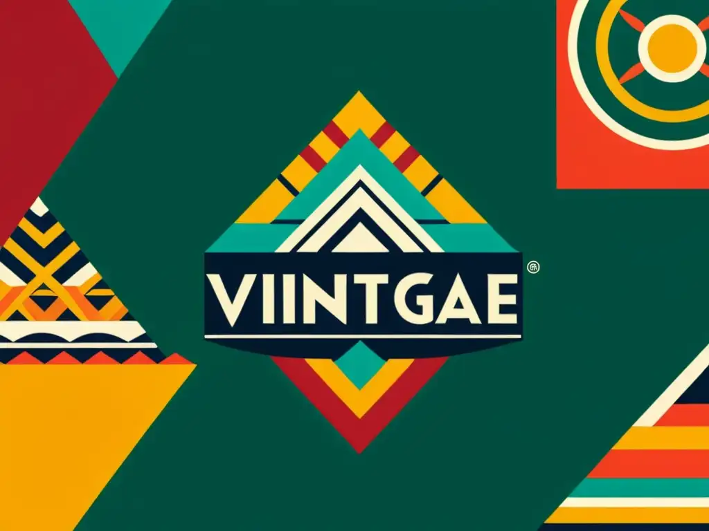 Diseño de patrones culturales para marca: ilustración vintage de colores vibrantes y detalles intrincados, fusionando tradición y modernidad