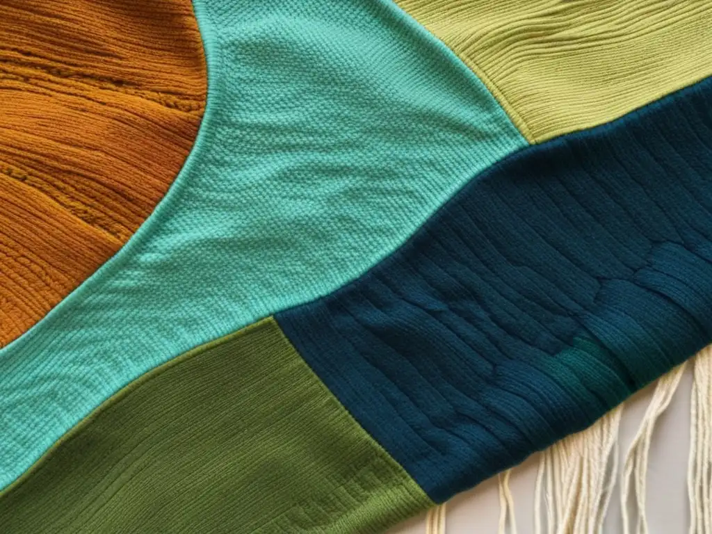 Tapestry natural y vibrante inspirada en la naturaleza Diseño sostenible con patrones inspirados en la ecología: tapiz de materiales naturales con motivos orgánicos y colores vibrantes