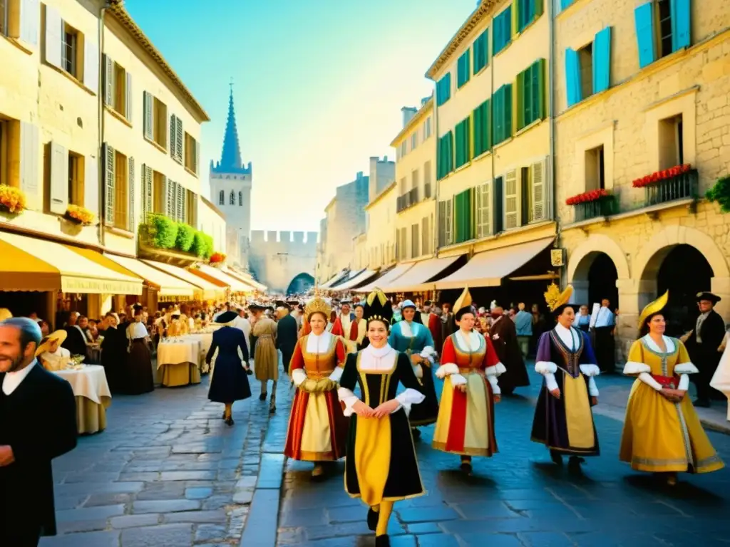 Un espectáculo callejero en el Festival de Avignon con vestuarios y decorados Festival Avignon