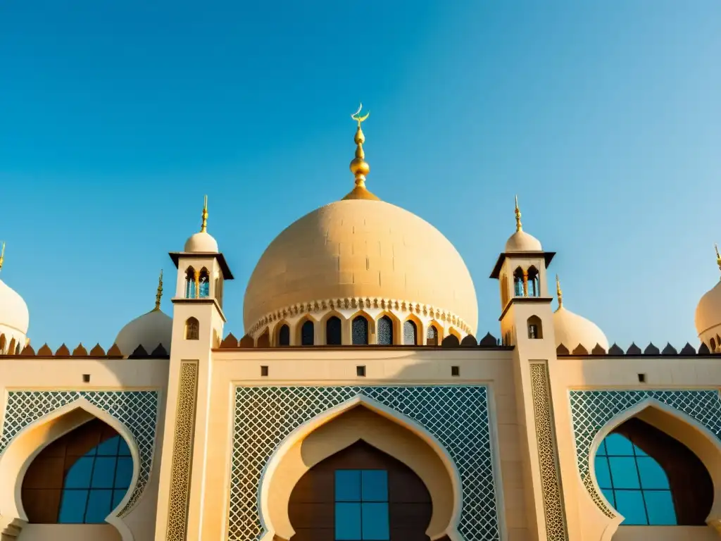 Espléndidos patrones arquitectónicos en la fachada de la Mezquita Jumeirah, reflejo de la cultura y la arquitectura de Dubai