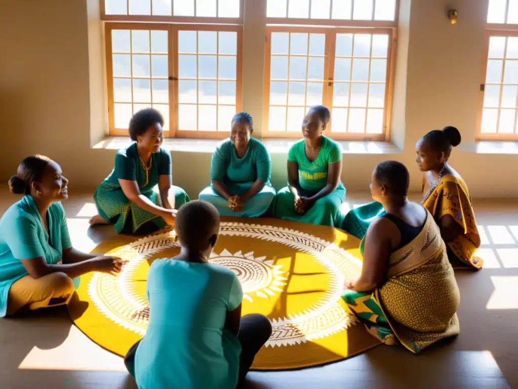 Un grupo de artesanos sudafricanos crea tejido Shweshwe con patrones tradicionales y diseño único con bloques de madera