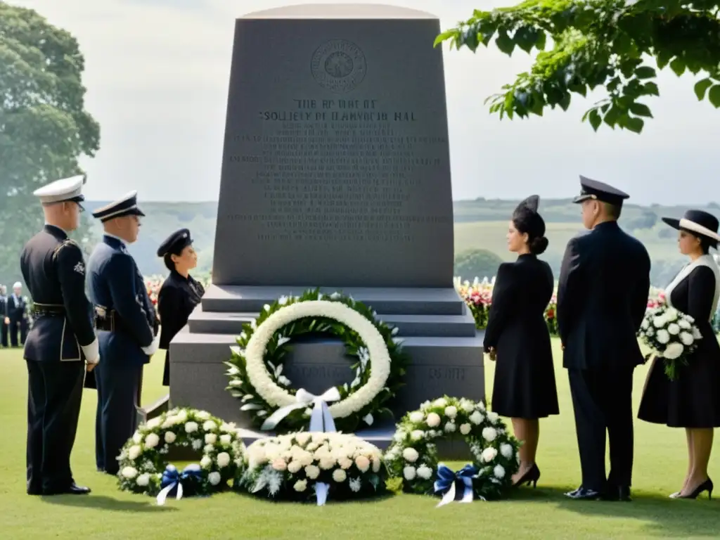 Grupo de personas en un emotivo acto conmemorativo, honrando patrones conmemorativos derechos humanos