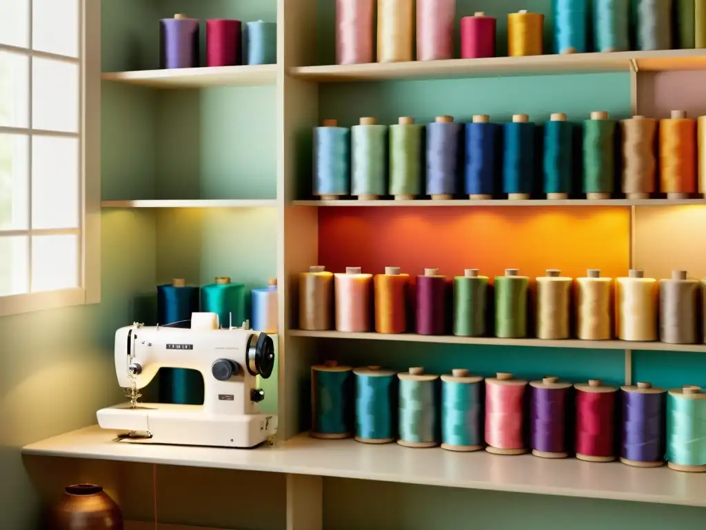 Un hábil artesano crea patrones multicolor en alta costura en un atelier vintage, envuelto en una atmósfera de nostalgia y artesanía tradicional