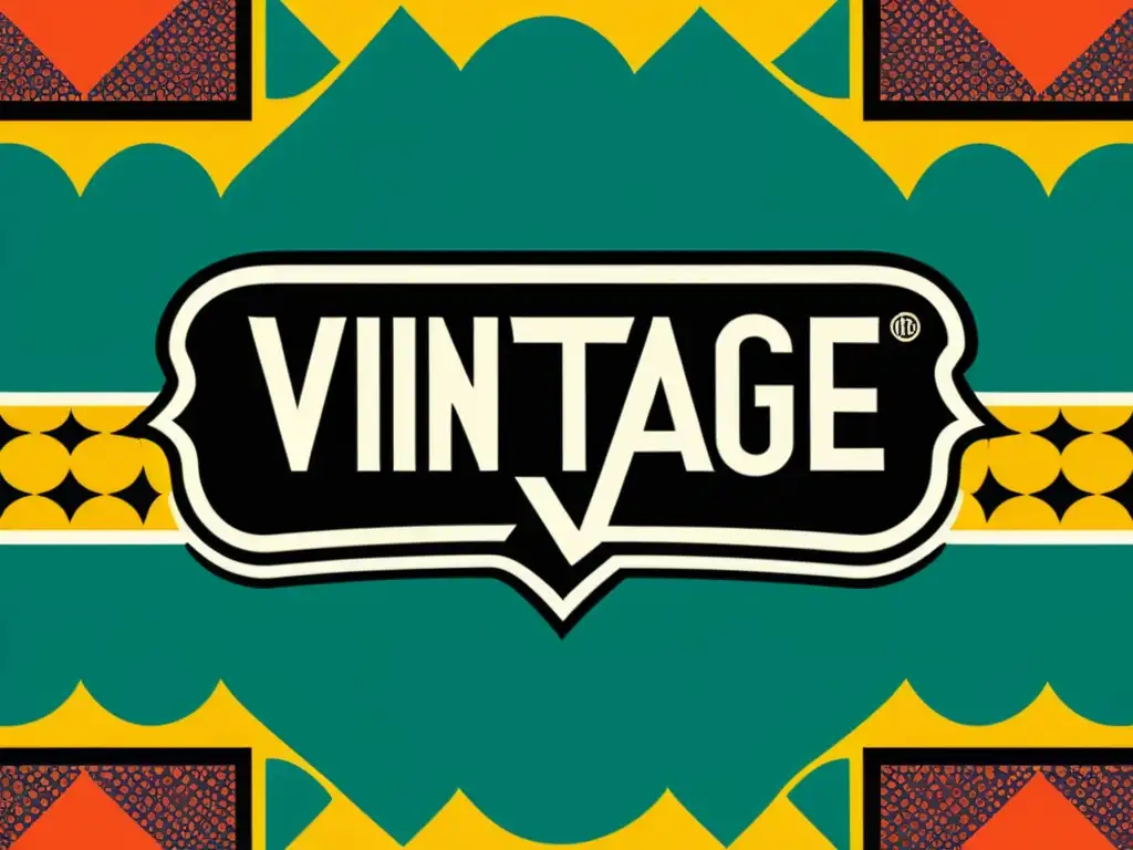 Una ilustración vintage de un logotipo de marca integrado en un patrón artístico, con detalles elaborados y colores vibrantes, evocando nostalgia y artesanía para aumentar reconocimiento
