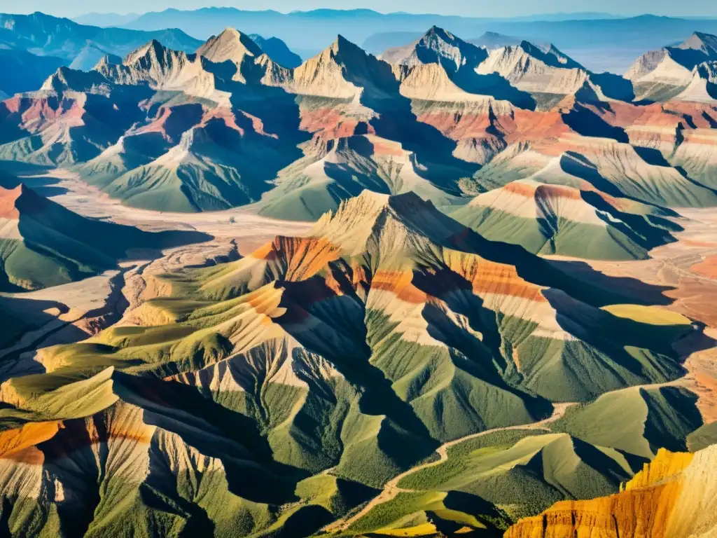 Imagen detallada de formación montañosa con patrones geológicos y texturas únicas, capturando la belleza atemporal de la naturaleza