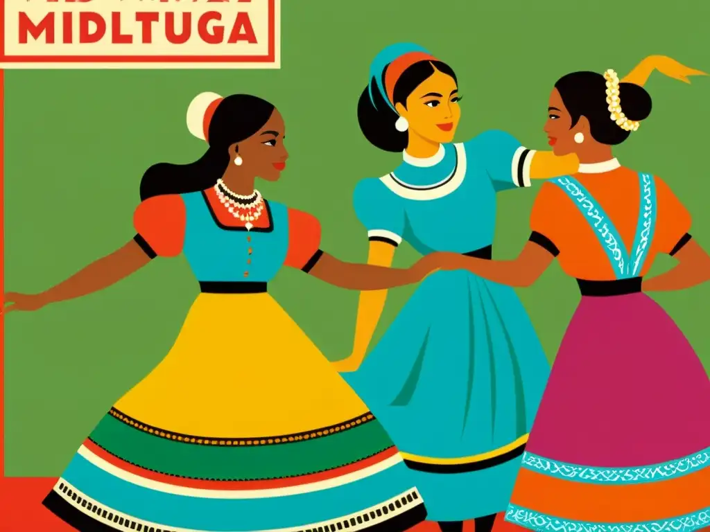 Influencia de patrones históricos en publicidad: Anuncio vintage con colores vibrantes y detalles intrincados que capturan la esencia de la herencia cultural