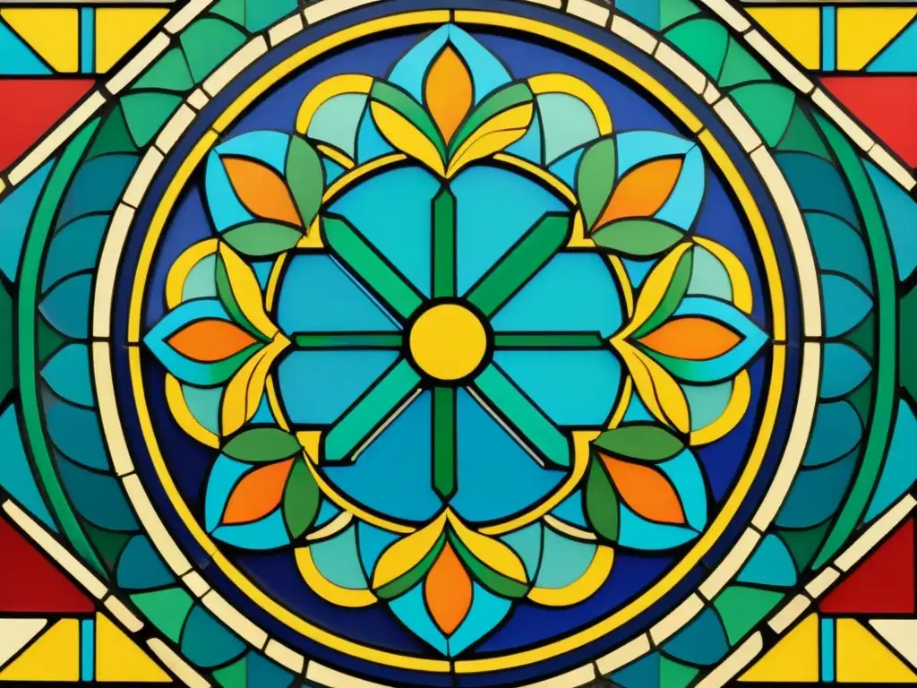 Mosaico cultural: Arte en alta resolución Una intrincada y vibrante obra de arte de mosaico que representa la exploración de patrones artísticos culturales, con diseños geométricos y motivos florales en colores llamativos y detallada artesanía