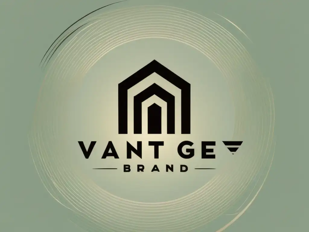 Logo minimalista vintage con equilibrio perfecto en diseño de marca elegante
