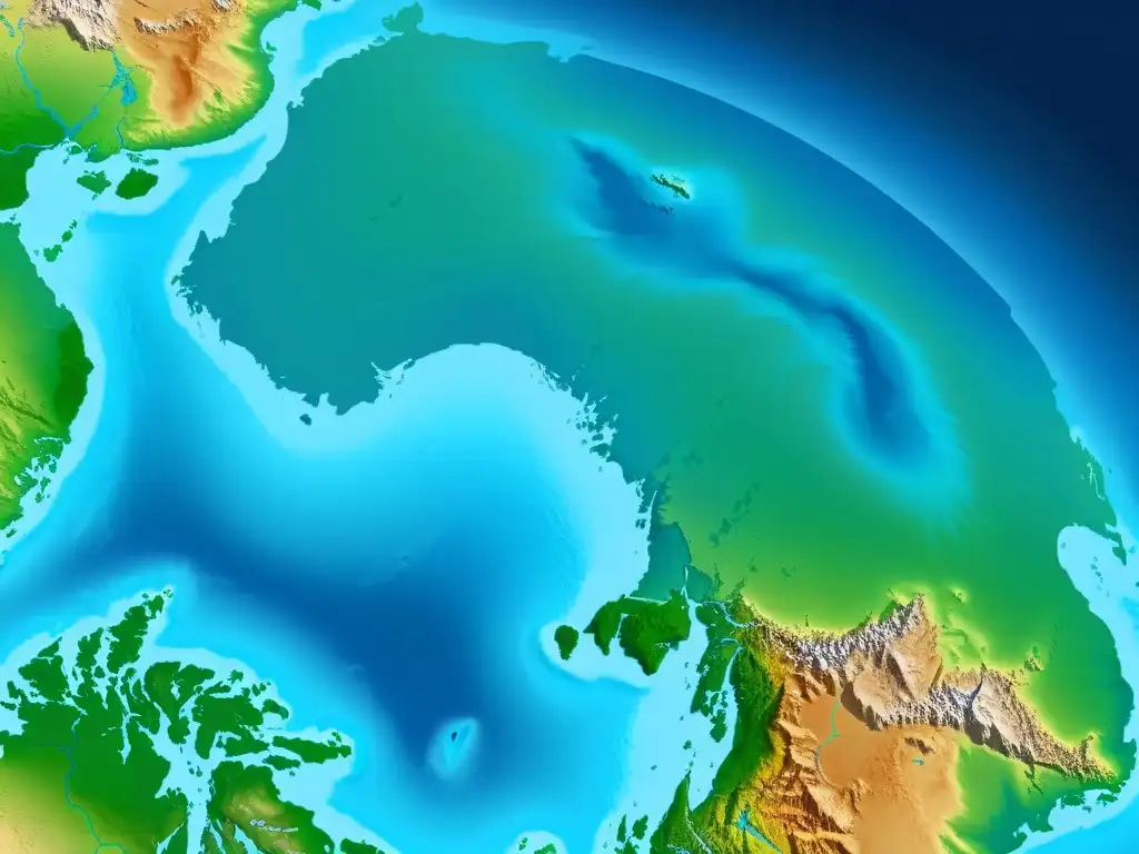 Mapa detallado de Pangea y patrones de deriva continental a lo largo del tiempo