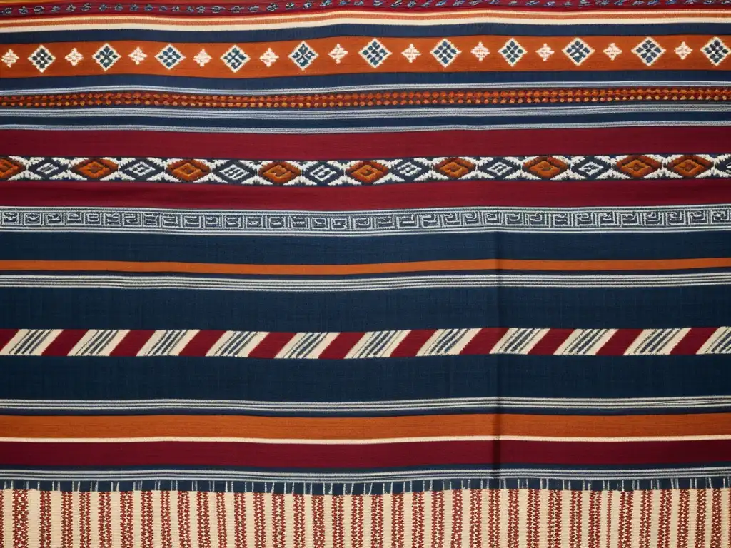 Patrones ancestrales en ricos colores terrosos, tejido con detalle artesanal y elegancia atemporal