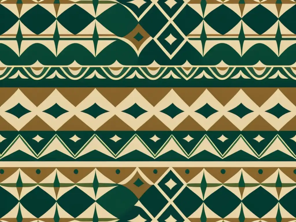 Patrón de marca vintage: elegancia atemporal y artesanía Patrones artísticos para identidad de marca: Una ilustración vintage con formas geométricas e motivos florales en tonos tierra, evocando elegancia y artesanía atemporal