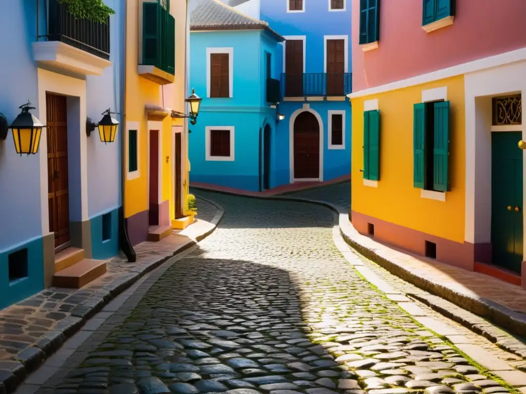 Patrones callejones revelan significado cultural en la misteriosa belleza de la arquitectura colonial al atardecer