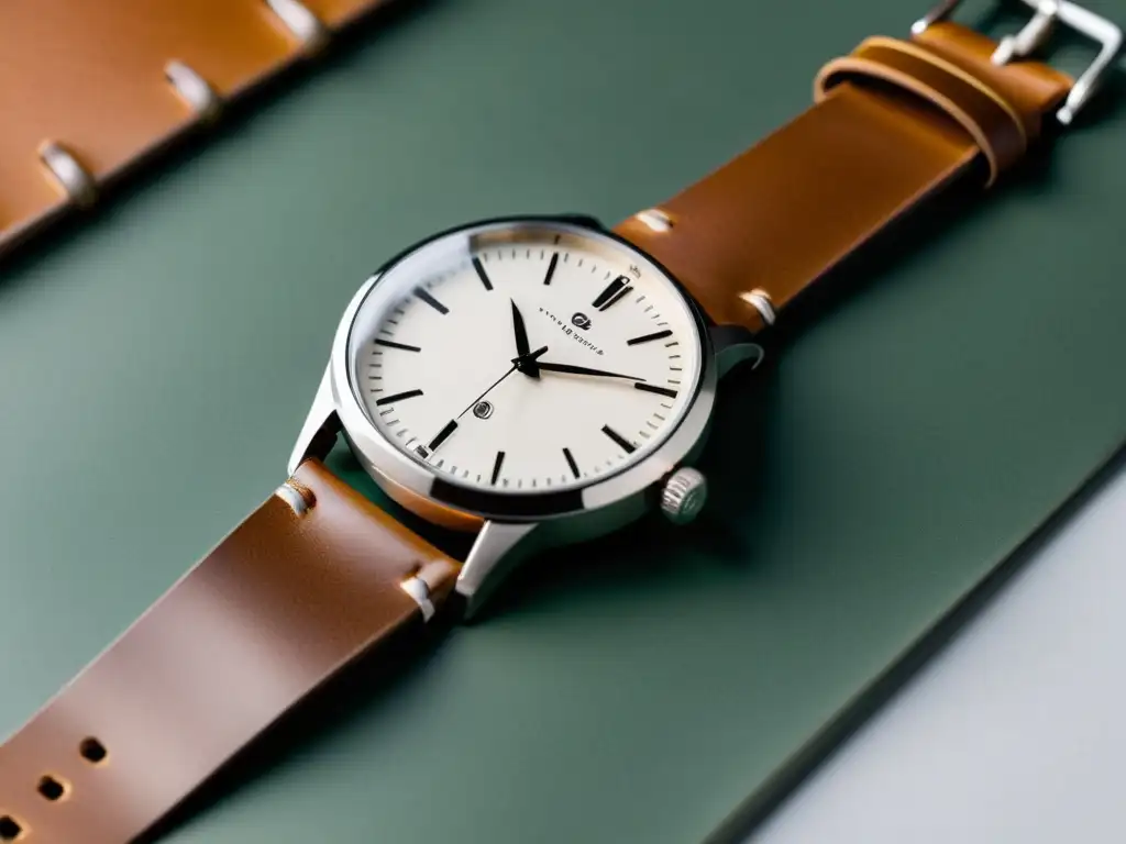 Un reloj vintage con diseño minimalista y elegante, bañado en luz suave