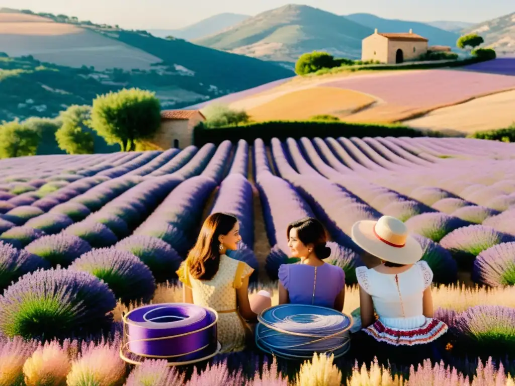 Un taller de arte textil entre campos de lavanda en Provenza: creatividad y belleza tradicional