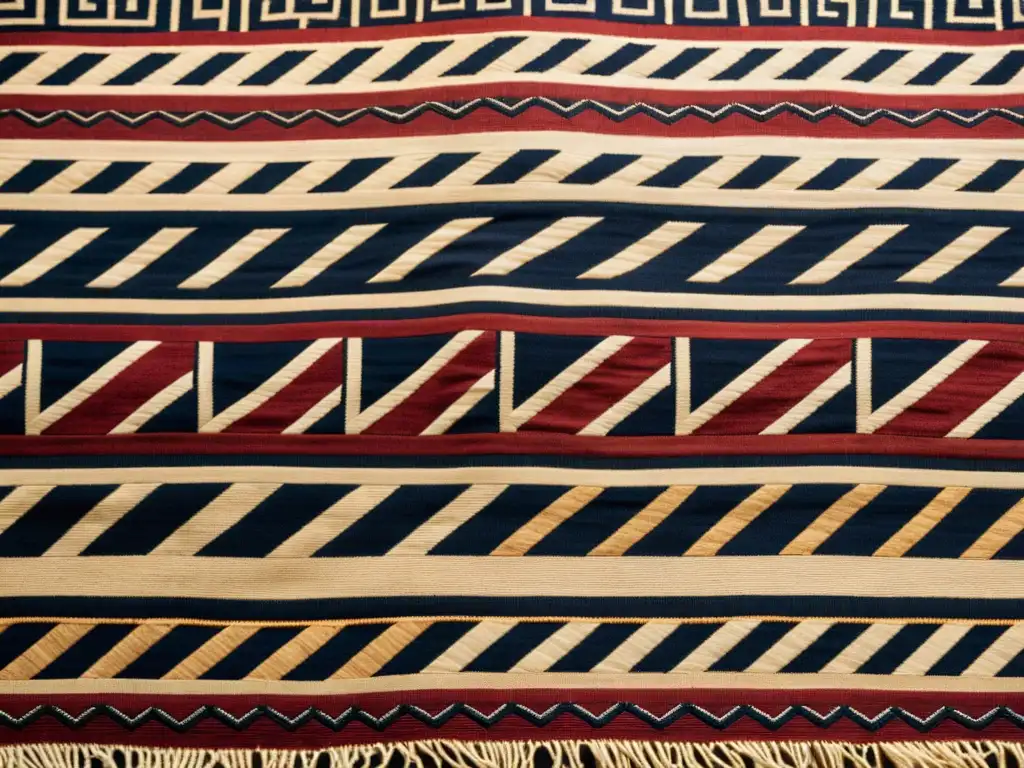 Un tejido Kuba, con patrones geométricos intrincados y colores vibrantes, revela la artesanía y la historia del arte Kuba Cloth Congo