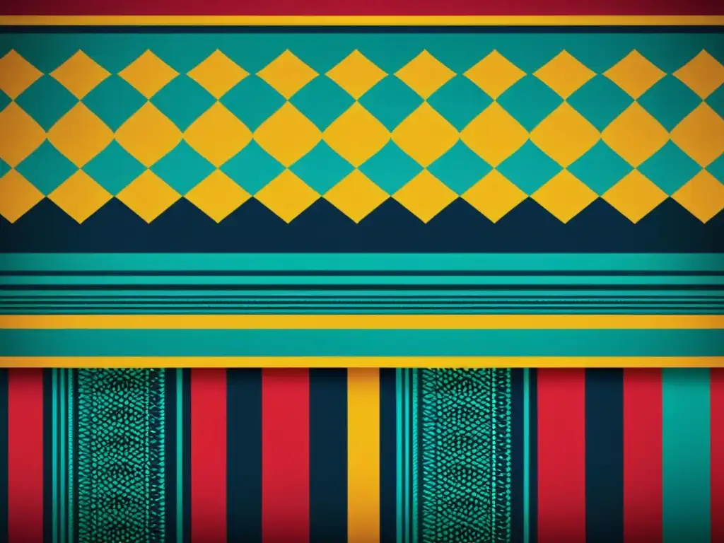 Tejido tradicional indígena entrelazado con modernidad Tejido de patrón textil indígena fusionando técnicas antiguas y modernas, resaltando la rica herencia cultural