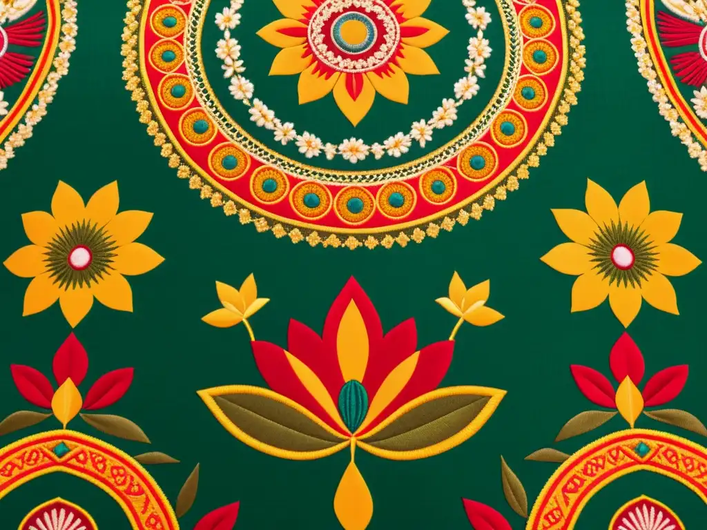 Textil balinés vintage con influencia india, patrones intrincados y colores vibrantes, reflejando la fusión cultural en tejidos de Bali